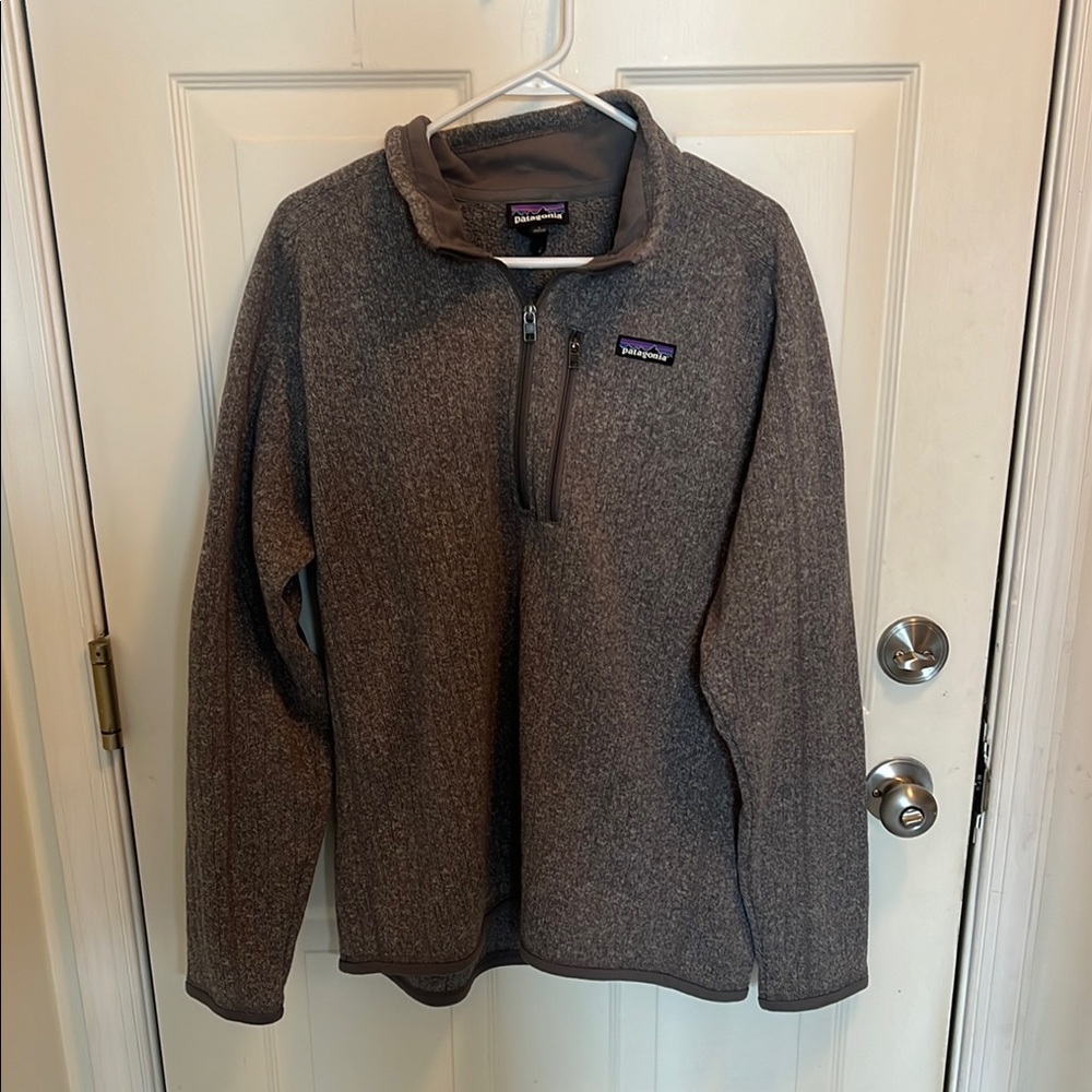 Men’s Patagonia Gray Quarter-Zip Fleece Pullover